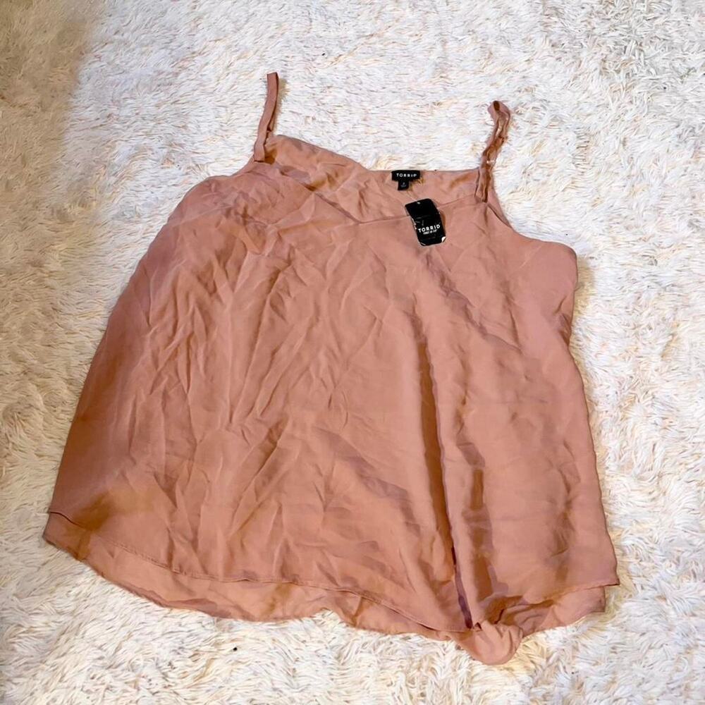 Torrid Pink Minimalist Sheer Coquette Balletcore Ethereal Pixie Whimsical Tank